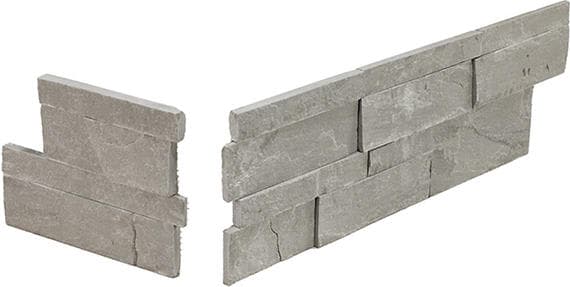 Stacked Stone Urban Fog Rectangle, Natural Cleft 6X24
