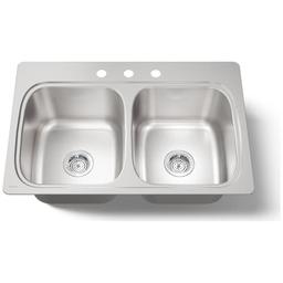 Verse 33" Double Basin Drop In Stainless Steel Kitchen Sink With Three Faucet Holes - y4d1qo5o18vglfq1zfh9@2x.jpg