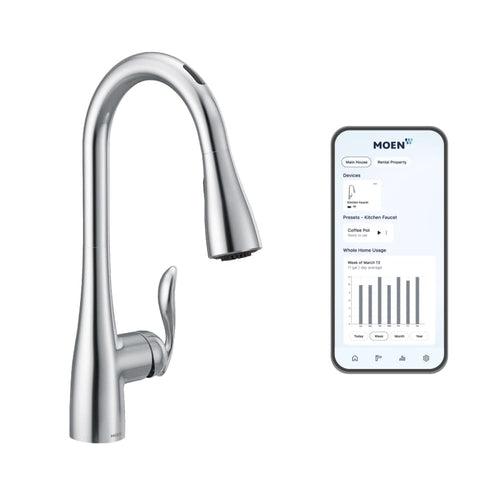 Arbor Smart Faucet 1.5 GPM Single Hole Pull Down Kitchen Faucet with Voice Control - y8syaatzzvnbbmp3yf36_x500.jpg