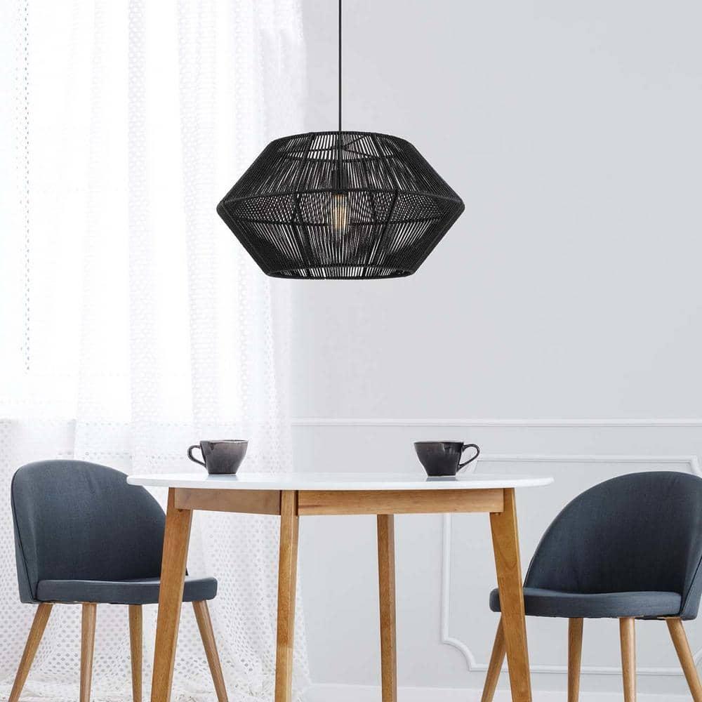 Terra 1-Light Matte Black Chandelier with Natural Twine Shade and Designer Black Cloth Hanging Cord - y9m9morm5dtqoi5fhrco@2x.jpg