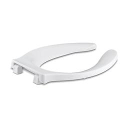 Stronghold® Toilet Seat, Elongated Bowl, Open Front, Less Cover, Plastic, White - yd9puij68krwgfgwcp48@2x.jpg
