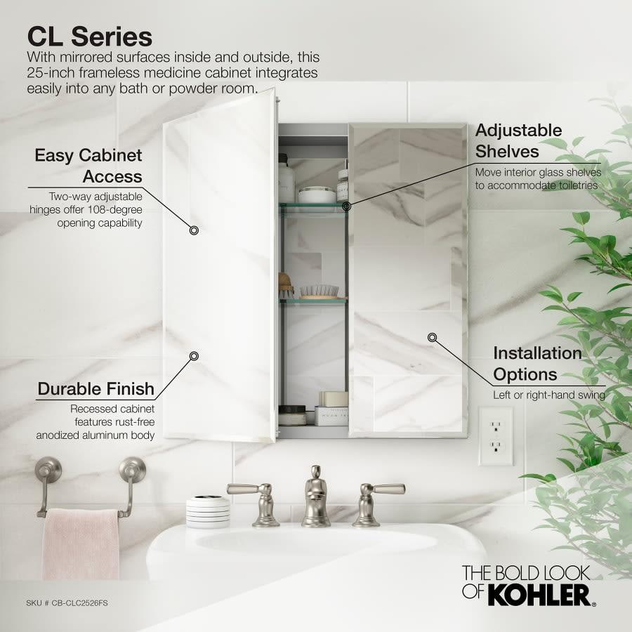 25" x 26" Double Door Reversible Hinge Frameless Mirrored Medicine Cabinet - yecd1b0shblyishpmwkb@2x.jpg