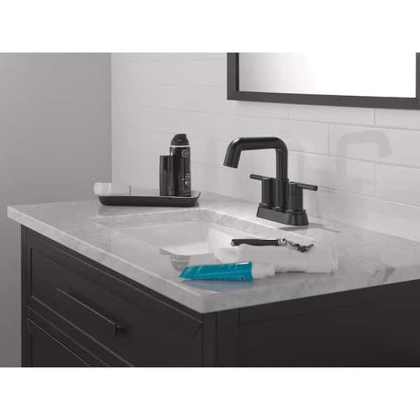 Delta Nicoli 4 in. Centerset Double Handle Pull-Down Spout Bathroom Faucet in Matte Black 25849LF-BLPD - yeikzgdl7seyniravdwl@2x.jpg