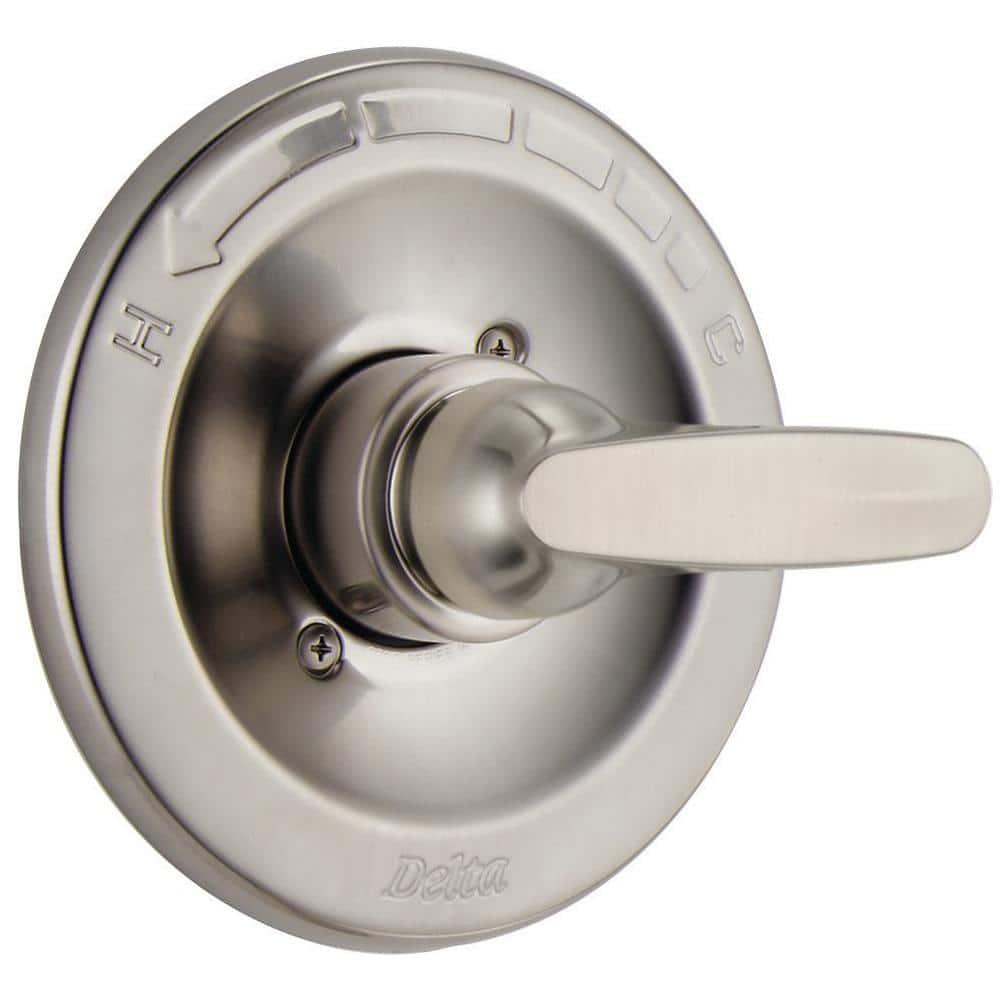 Foundations 1-Handle Wall-Mount Valve Trim Kit in Stainless (Valve Not Included) - yfijhqb0bphqkdzrms49@2x.jpg