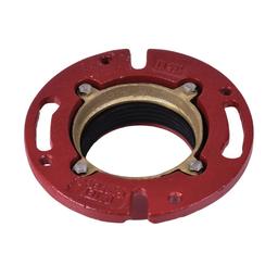 Closet Flange, 3 in, No Caulk, 6-15/16 in OD, Cast Iron, Red - yfjdwtplatvwrjukibaj@2x.jpg