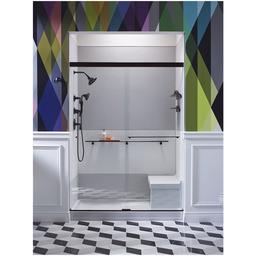 Revel 76â High x 59-5/8" Wide Sliding Shower Door with Crystal Clear Glass, Towel Bar and CleanCoat Technology - yfv7lsc1dqskqxfcocfp@2x.jpg