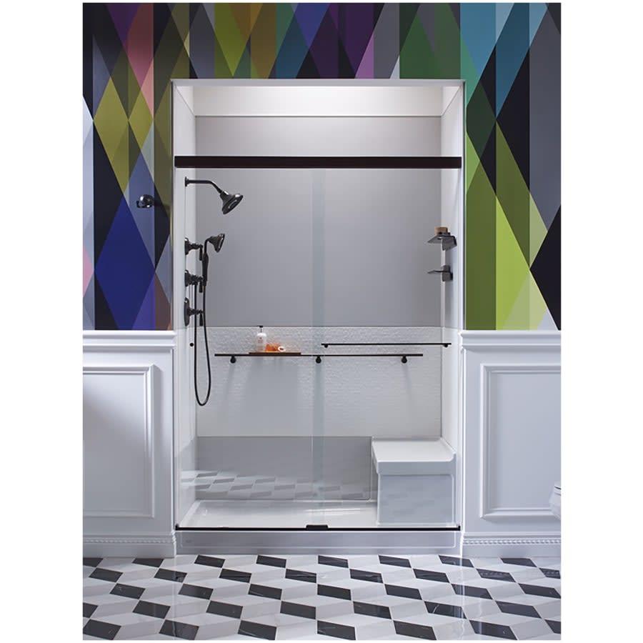 Revel 76â High x 59-5/8" Wide Sliding Shower Door with Crystal Clear Glass, Towel Bar and CleanCoat Technology - yfv7lsc1dqskqxfcocfp@2x.jpg