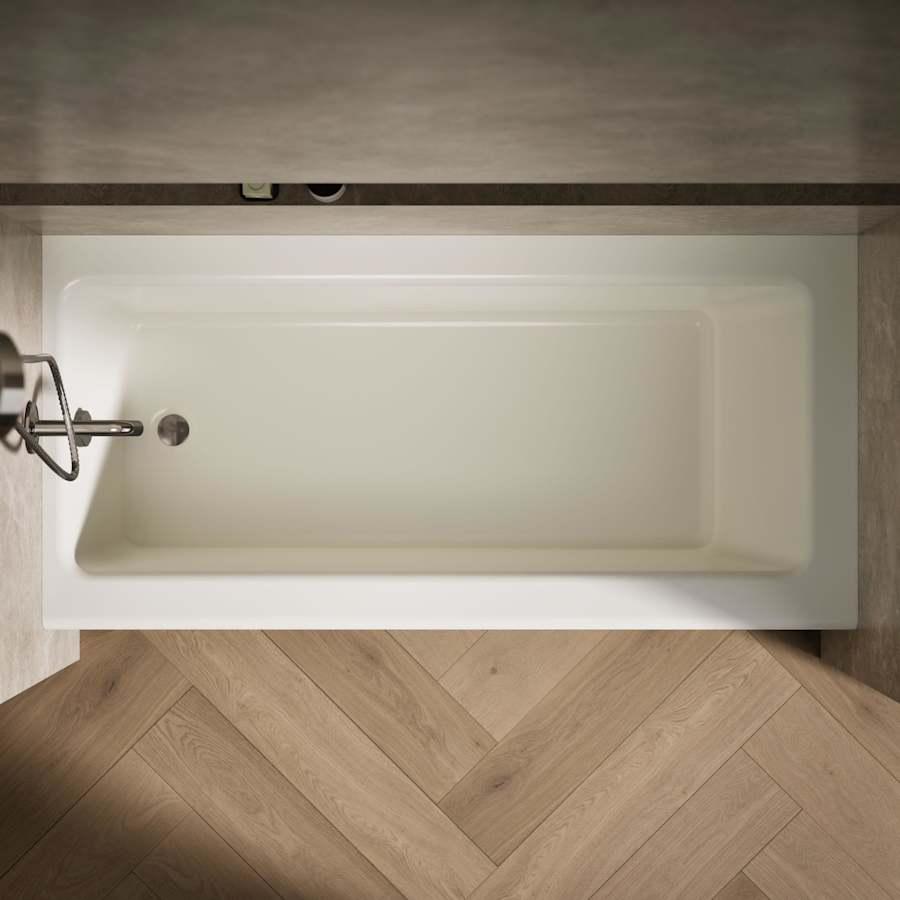 Bellwether Bath Tub 66" L x 32" W Cast Iron Soaking for Three Wall Alcove Installations with Integral Apron and Left Drain - yfxhg7gaoonz3ubpxdje@2x.jpg