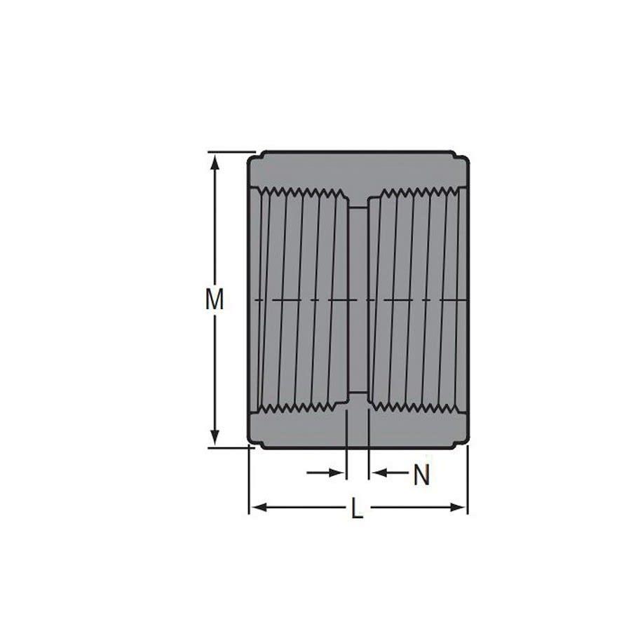 Coupling, 1/2 in, FNPT, SCH 80/XH, PVC - ygkx8drgk49ywfjjvsu0@2x.jpg
