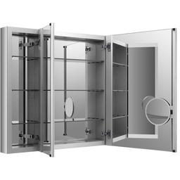 40" x 30" Triple Door Reversible Hinge Frameless Mirrored Medicine Cabinet from the Verdera Collection - ygncxbrmyuckgf7jubbu@2x.jpg
