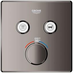 Grohtherm Two Function Thermostatic Valve Trim Only with Triple Knob / Push Button Handles, Integrated Diverter, and Volume Control - Less Rough In - ygyazp7alao1ktunztve@2x.jpg