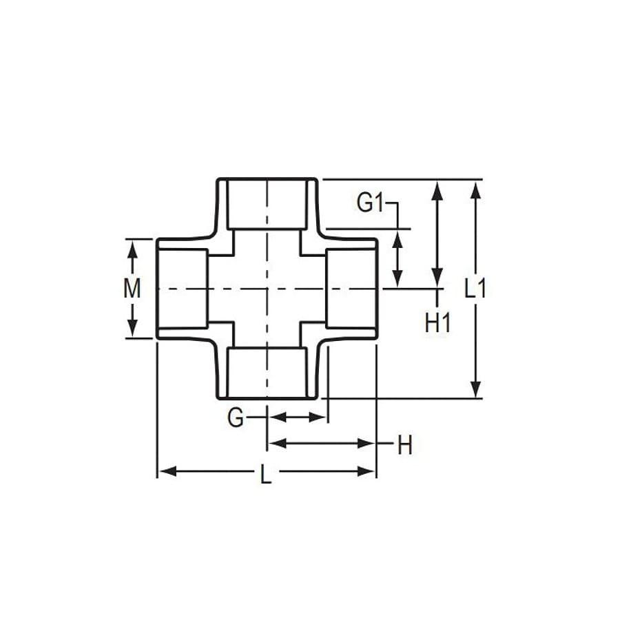 Cross, 1-1/4 in, Socket, SCH 40/STD, PVC - yhpqdreizeifarhnetf2@2x.jpg