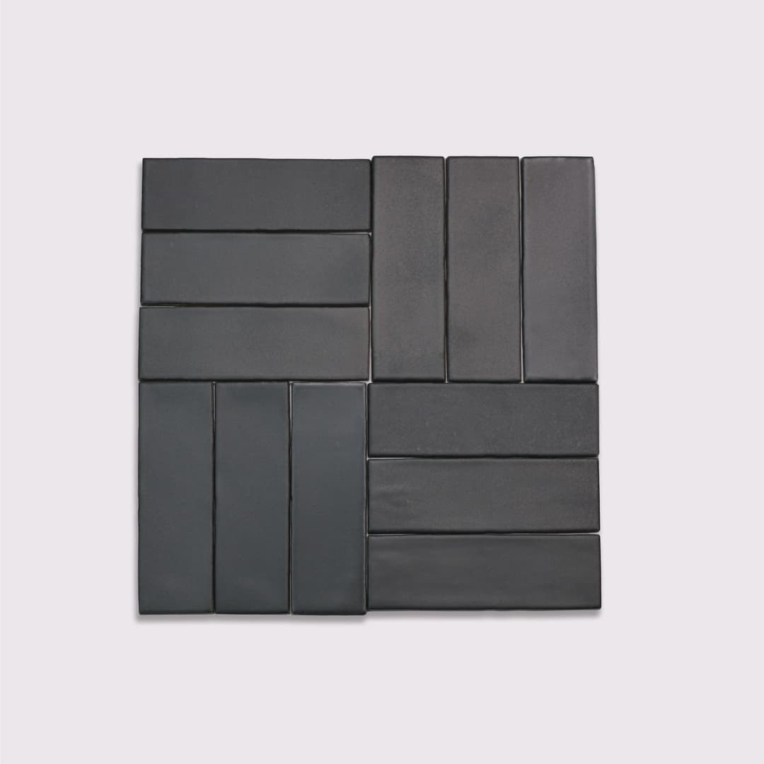 Celine 2" x 6" Matte Porcelain Floor and Wall Tile in Black - yiapsrmljz8soor2ug68@2x.jpg