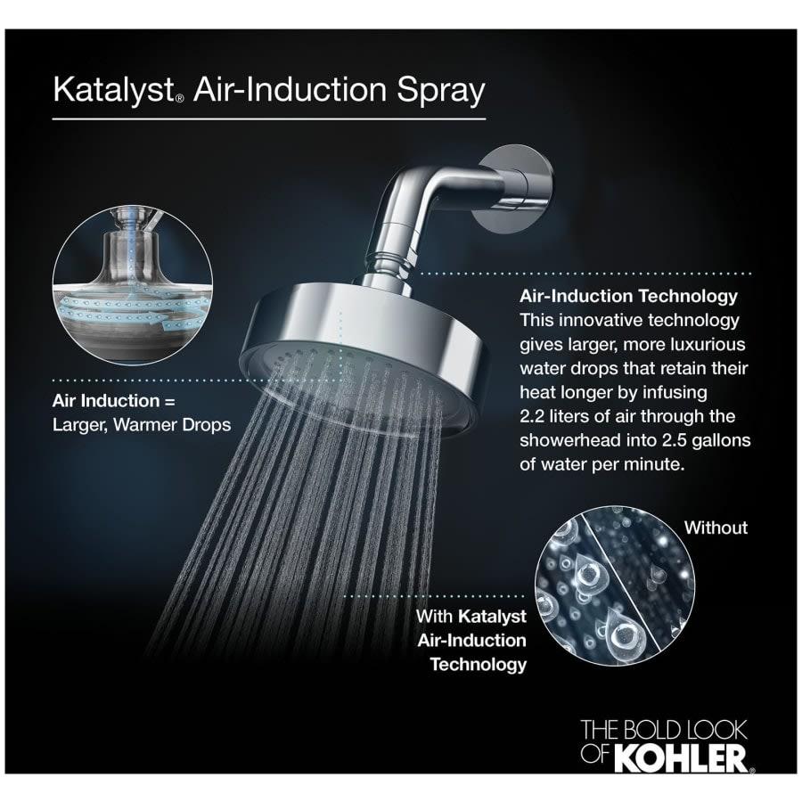 Contemporary Round 12" Single Function 2.5 GPM Rainhead with MasterClean Sprayface and Katalyst Air-Induction Technology - yixjpxwkztp76nkzfqdf@2x.jpg