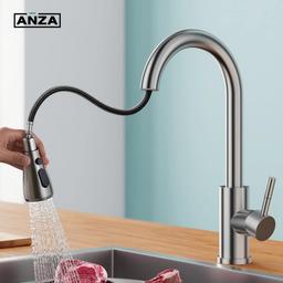 Single-Handle Pull Down Sprayer Kitchen Faucet with Deck Plate in Brushed Nickel - yjfc0zkutbrhrjqzajgq@2x.jpg