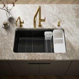 Riverby 33" Undermount Single Basin Enameled Cast Iron Workstation Kitchen Sink with Utility Rack, Sink Rack and Colander, and Intregral Cutting Board - yl7y7vqwkn40blu6jcb3@2x.jpg
