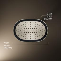 Statement Oblong 12" Single Function 1.75 GPM Rainhead with MasterClean Sprayface and Katalyst Air-Induction Technology - ymg9oi69sszw3e5yglxl@2x.jpg