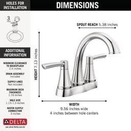 Delta Casara 4 in. Centerset Double Handle Bathroom Faucet in Polished Chrome 25862LF - ymqa7kiap2ygbsa8psfo@2x.jpg