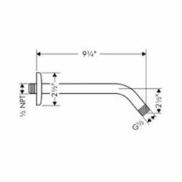 Shower Arm, Wall Mount, 9 in L, Polished Nickel - ymut4gzykjppsyuzpqsb@2x.jpg