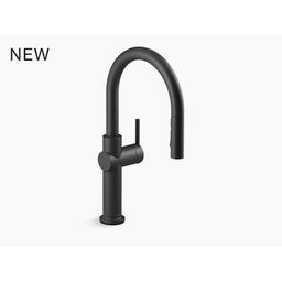 Crue™ Kitchen Faucet, Deck Mount, ADA, 1 Lever Handle, 1 or 3-Hole, Matte Black - yoje5ezo610m1f0f7sbg@2x.jpg