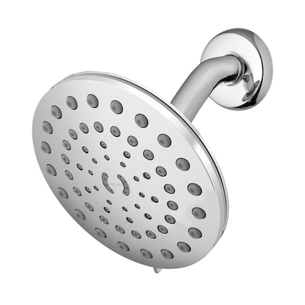Waterpik 8-Spray Patterns with 1.8 GPM 7 in. Wall Mount Rain Fixed Shower Head in Chrome YPW-833E - yomagpe9ifo3hgmb9xzu@2x.jpg