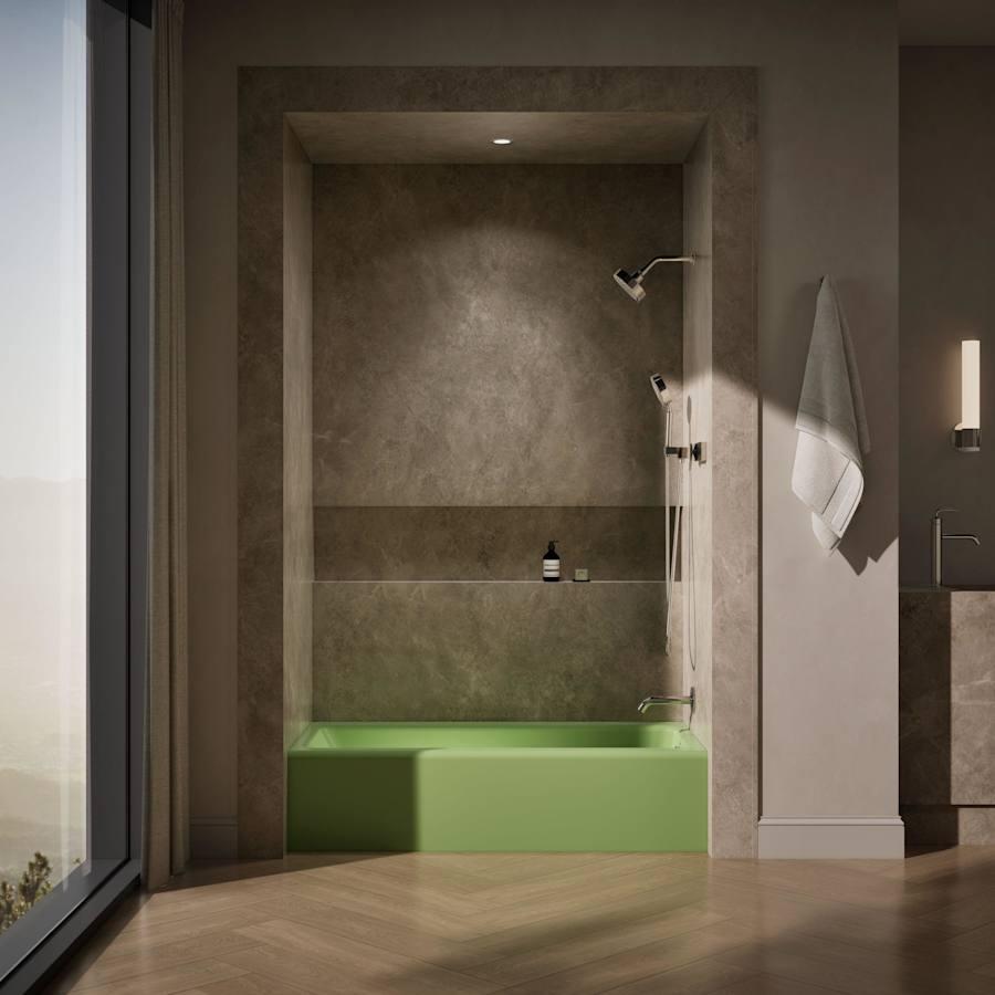 Bellwether Bath Tub 60" L x 30 1/4" W Cast Iron Soaking for Three Wall Alcove Installations with Integral Apron and Right Drain - yoxpxoqbnrfrd8yuz39v@2x.jpg