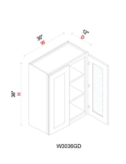 Wall Cabinet - 30"W x 36"H x 12"D Glass Door Only - yrlokzfeldwmtlapxb3d@2x.jpg