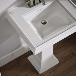 Memoirs Classic 24" Fireclay Pedestal Bathroom Sink with 3 Holes Drilled and Overflow - ysdnojluw4h7dealhoby@2x.jpg