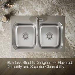 Verse 33" Double Basin Drop In Stainless Steel Kitchen Sink With Three Faucet Holes - yt9bjjg0fawoc5xbmfez@2x.jpg