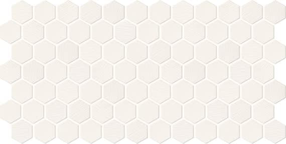 Keystones Arctic White Hexagon 1X1 Matte