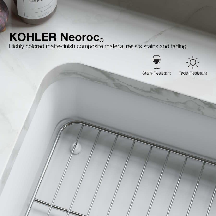 Cairn 33-1/2" Undermount Double Equal Bowl Neoroc Granite Composite Kitchen Sink with Right Sink Rack Included - ytogvcxqfdjxwo8akqjz@2x.jpg