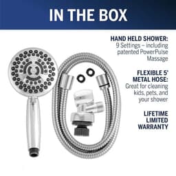 Waterpik PowerPulse 9-Spray Wall Mount Handheld Shower Head 1.8 GPM in Chrome YAT-963ME - ytsqyrmmpfmtje9mt8je@2x.jpg