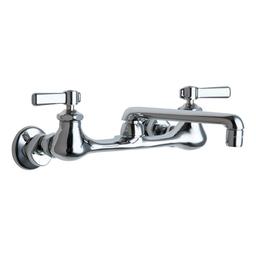Kitchen Faucet, Wall Mount, ADA, 2 Lever Handle, 2-Hole, Polished Chrome - yuhssoqejwmqmvreujsm@2x.jpg