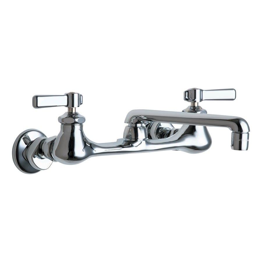 Kitchen Faucet, Wall Mount, ADA, 2 Lever Handle, 2-Hole, Polished Chrome - yuhssoqejwmqmvreujsm@2x.jpg