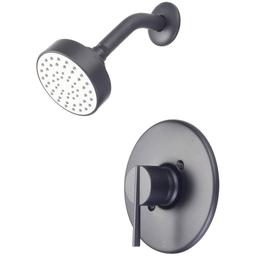 i2v 1-Handle Wall Mount Shower Faucet Trim Kit in Matte Black (Valve not Included) - yvnrn1pvn6tsq2hc1fxw@2x.jpg