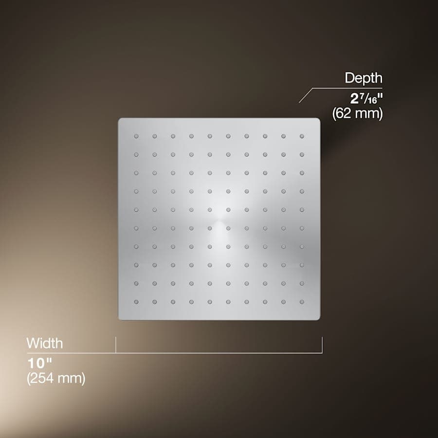 Honesty Square 10" Single Function 2.5 GPM Rainhead with MasterClean Sprayface - ywso7vs15ouw23ryvjih@2x.jpg