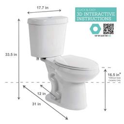 2-Piece 1.28 GPF High Efficiency Single Flush Elongated Toilet in White, Seat Included - yxlslfztfwbtnsqdbzjy@2x.jpg