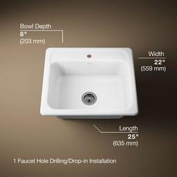 Mayfield 25" Single Basin Top-Mount Enameled Cast-Iron Kitchen Sink - z1oj1km6v7ifkiaaauhl@2x.jpg