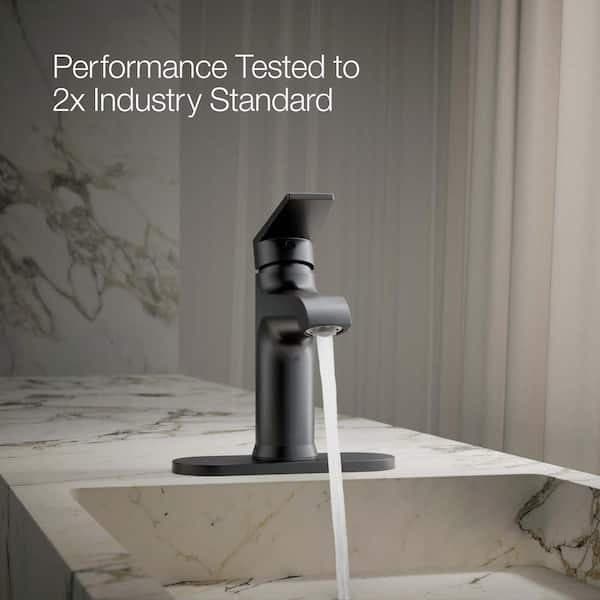 KOHLER Hint Single Hole 1.2 GPM Single-Handle Bathroom Sink Faucet in Matte Black 97061-4-BL - z1xiu8fabhbhnipssuyf@2x.jpg