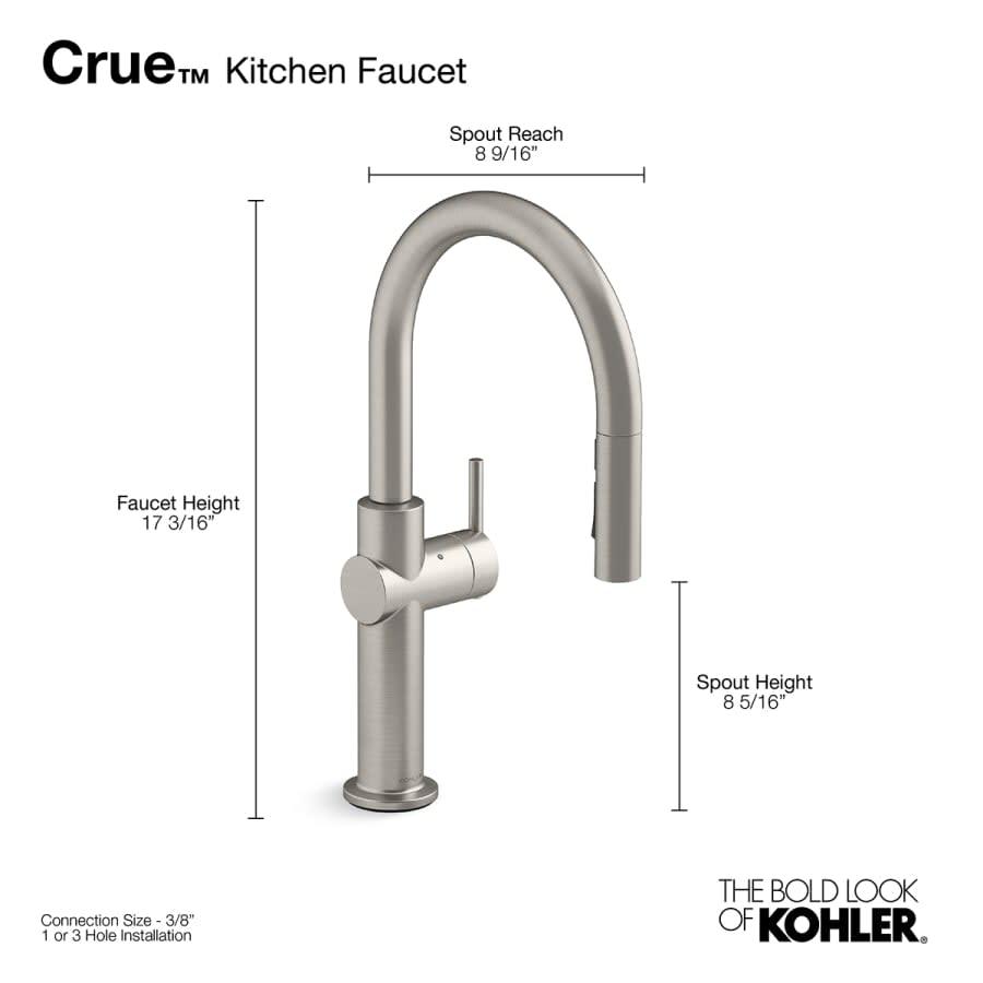 Crue Touchless 1.5 GPM Single Hole Pull Down Kitchen Faucet - Includes Escutcheon - z4glqhdvpscibcmqm7yn@2x.jpg