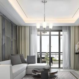 Helena 19 in 3-Light Brushed Nickel Hanging Chandelier with Frosted Glass Shades for Dining Room - z5v7wqnyt9khdupqpzph@2x.jpg