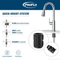 Pixley 1.8 GPM Single Hole Pull Down Kitchen Faucet - Includes Escutcheon - zaaboip5tzg391wkrb8x@2x.jpg