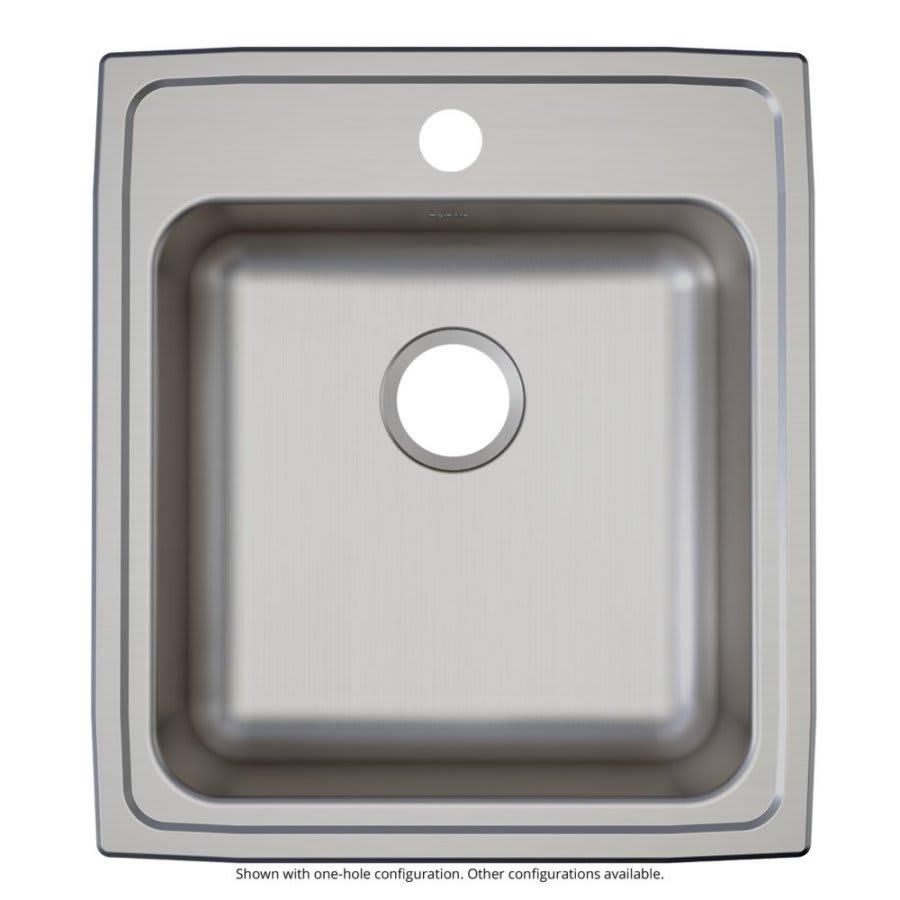 Lustertone™ Classic Single Bowl Kitchen Sink, Top Mount, ADA, 19-1/2 x 22 in, 5-3/8 in Bowl Depth, 3-Hole, 18 ga Lustrous Satin Steel, Stainless - zano8e0bm5pntflsjw0s@2x.jpg