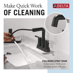 Delta Nicoli 4 in. Centerset Double Handle Pull-Down Spout Bathroom Faucet in Matte Black 25849LF-BLPD - zapzwtnqrgrpokczp3lm@2x.jpg