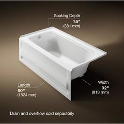 Bancroft Collection 60" Three Wall Alcove Soaking Bath Tub with Left Hand Drain - zdgojuqwzag4xv6ohvu5@2x.jpg