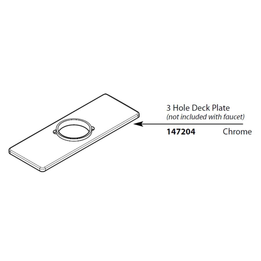 Replacement Escutcheon for Centerset Faucet from the 90 Degree Collection