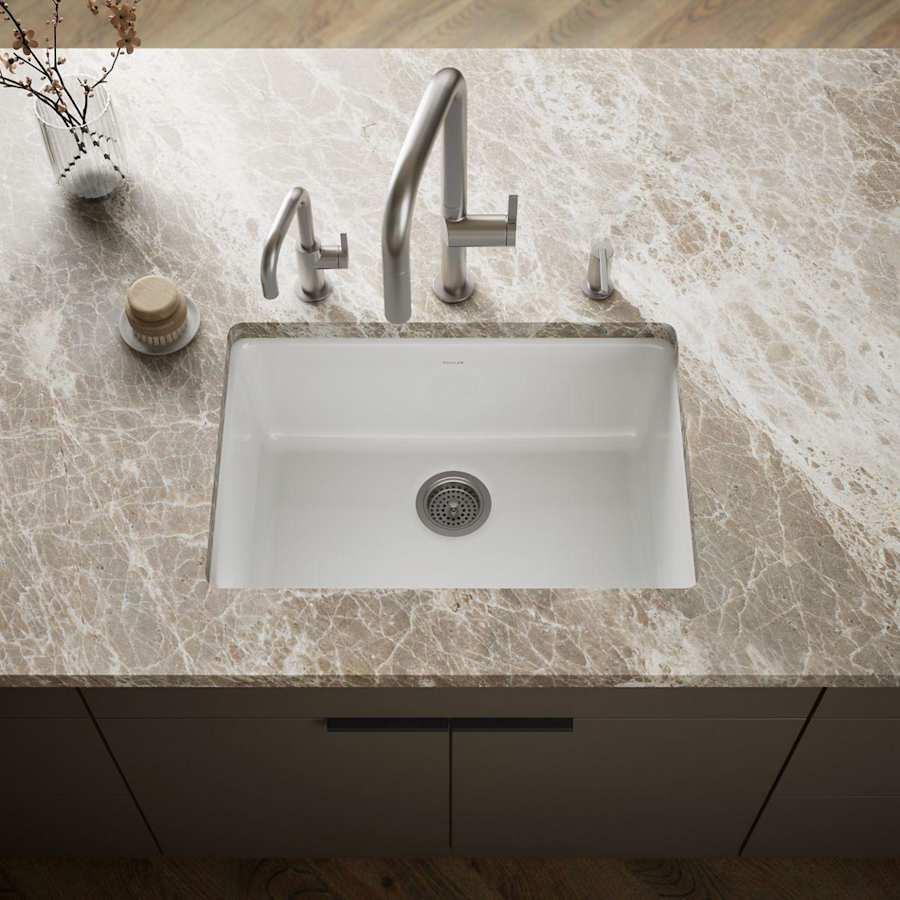 Iron/Tones 27" Undermount Single Basin Enameled Cast Iron Kitchen Sink