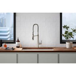 Purist 1.5 GPM Single Hole Pre-Rinse Kitchen Faucet with Sweep Spray, DockNetik, and MasterClean Technologies - zeozyjfefzh5o9siqv1v_x500.jpg