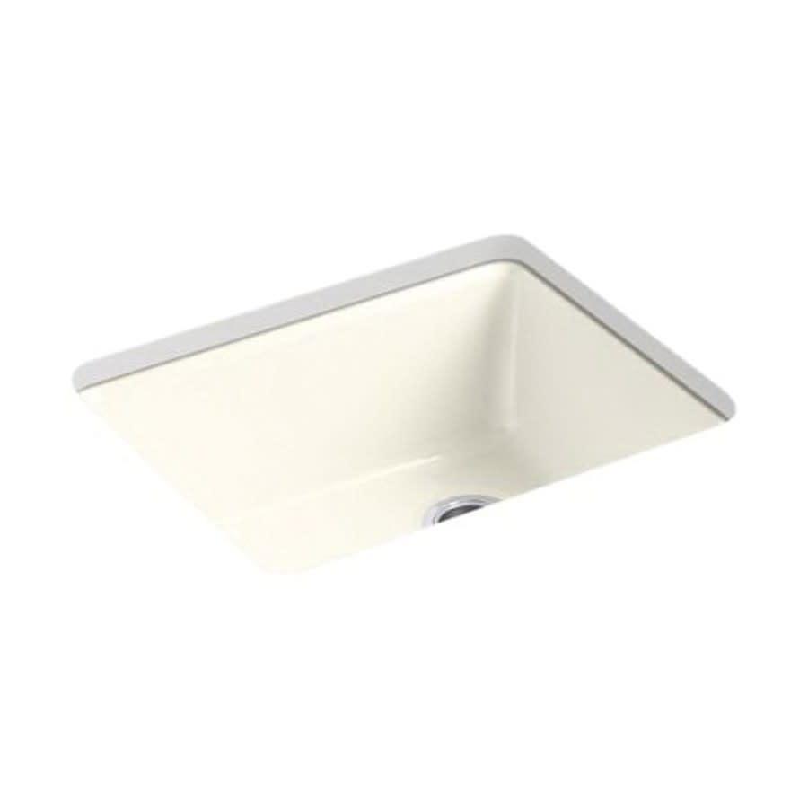 Riverby® Single Bowl Kitchen Sink, Under Mount, 25 x 22 in, 9-5/8 in Bowl Depth, 5-Hole, Cast Iron, Biscuit - zfkrvrakmvq5obkebakv@2x.jpg