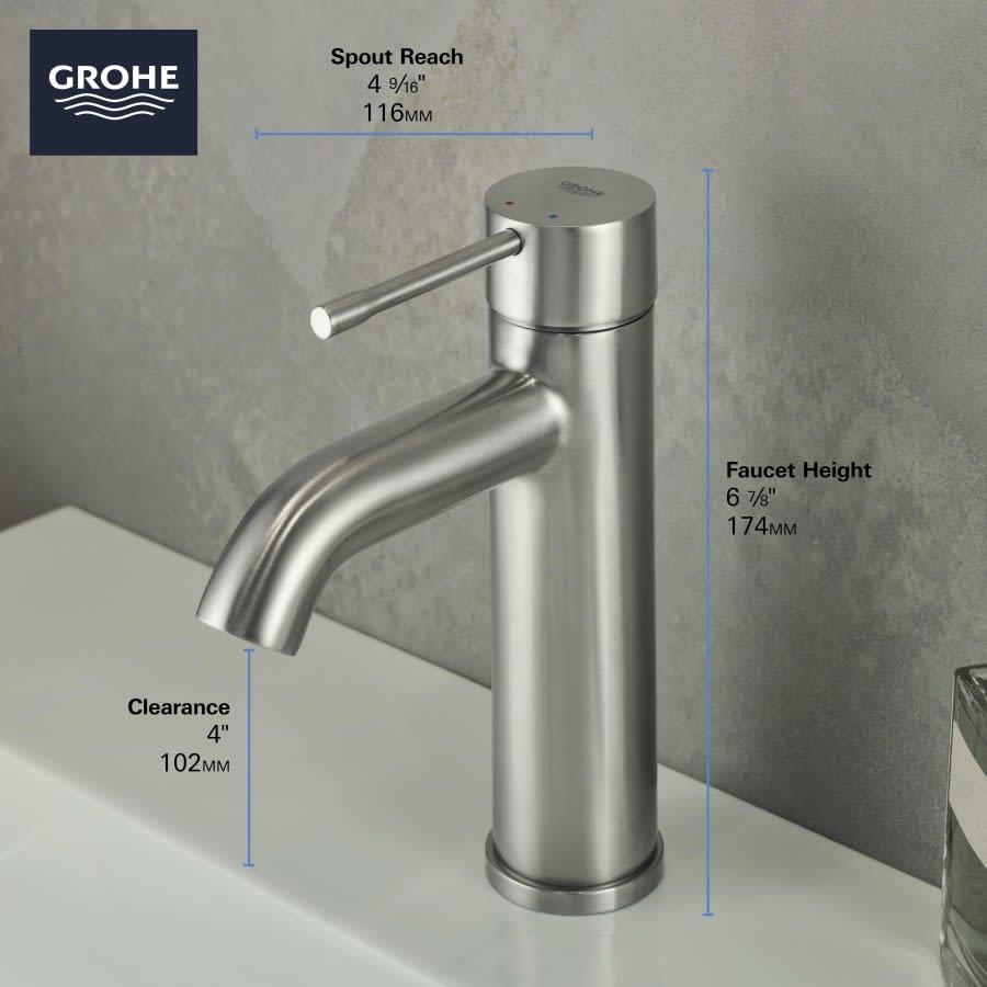 Essence 1.2 GPM Single Hole Bathroom Faucet with Pop-Up Drain Assembly, StarLight, SilkMove, and EcoJoy Technology - zgb3qu0fykchgve6ghsu@2x.jpg